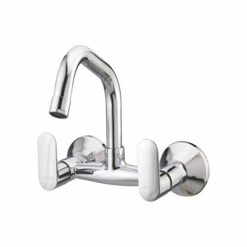 Sink Mixer Wall Mounted with Wall Flange Chrome